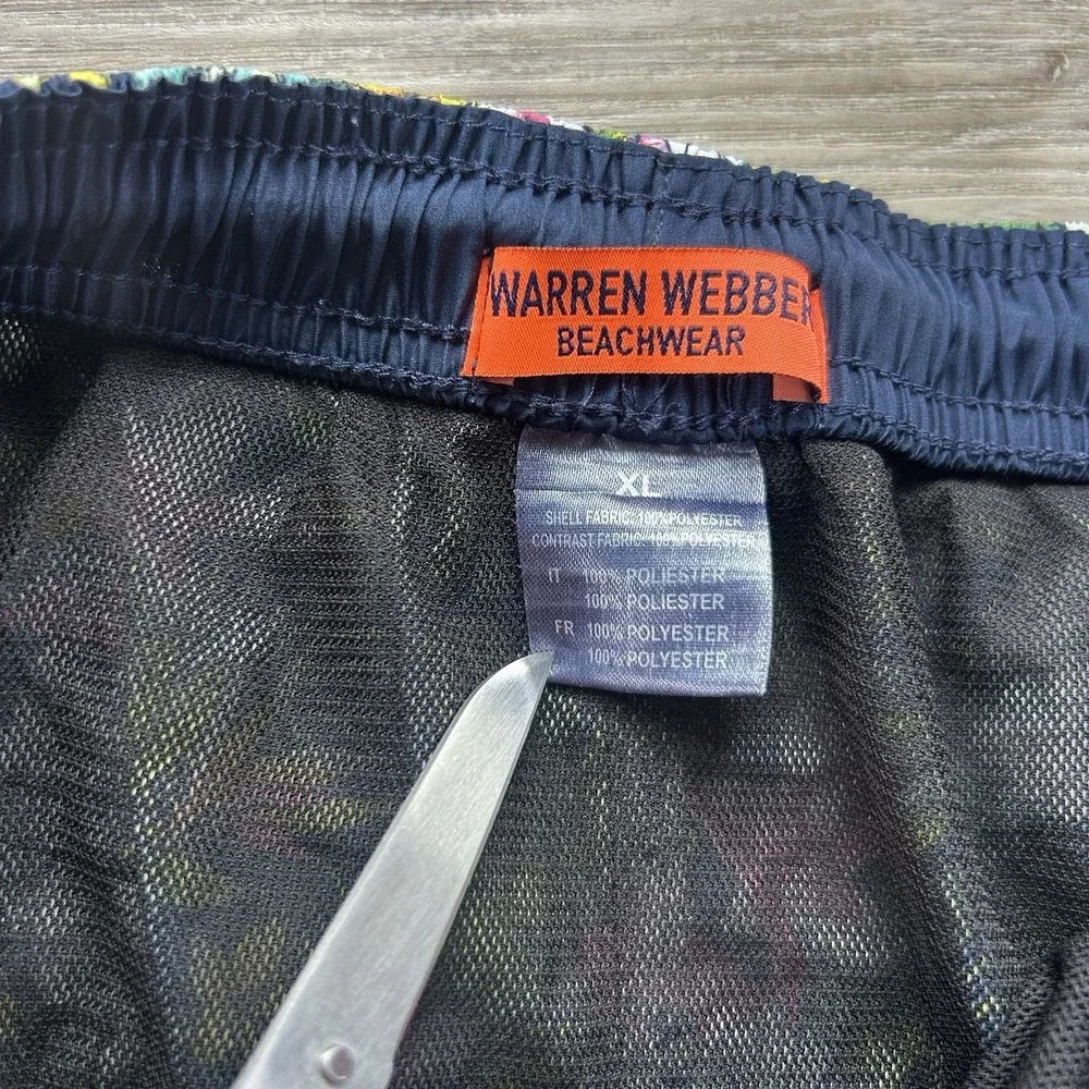 Warren Weber Mens Size XL Hawaiian Tropical Iguana Lined 4.5